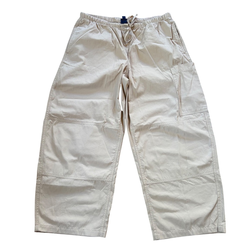 NWT GAP Mid Rise Twill Easy Barrel Utility Pants Medium Tan Cotton 908992